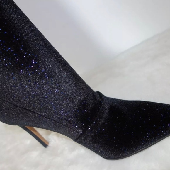 Balmain Amazone Glitter Over-The-Knee Boot - Picture 13 of 13